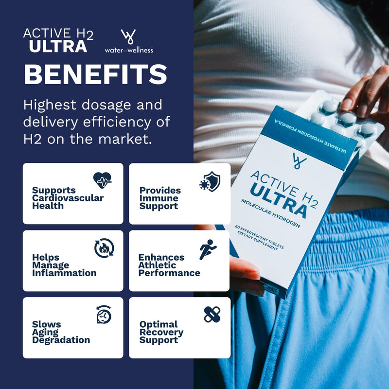 Active H2 Ultra Molecular Hydrogen 460mg, 60 Tablets