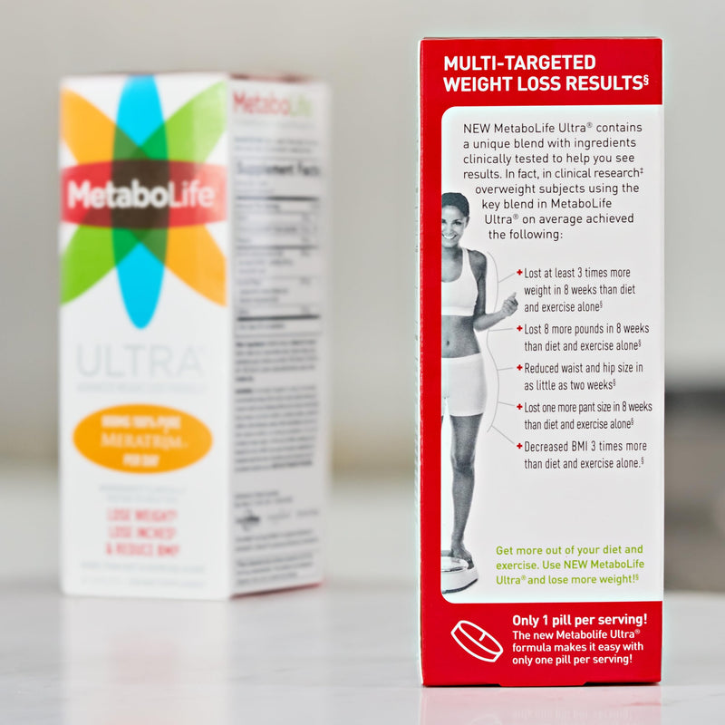[Australia] - MetaboLife Ultra - Dietary Supplement - Hunger Supplement for Women & Men - 800 mg, 45 Caplets (2 Pack) 45 Count (Pack of 2) 
