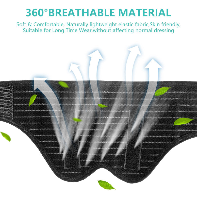 [Australia] - Hernia Belts for Men Inguinal, Groin Brace Hernia Support for Bilateral Hernia, Groin Hernia Truss for Groin Pain Relief, Medical Hernia Guard with 4 Compression Pads, Adjustable Waist Guard - L Large 