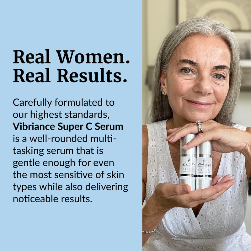 [Australia] - Vibriance Super C Serum for Mature Skin - All-in-One Vitamin Formula Hydrates, Firms, Lifts, Smooths, Targets Age Spots, Wrinkles, 1 fl oz 1 Fl Oz (Pack of 1) 