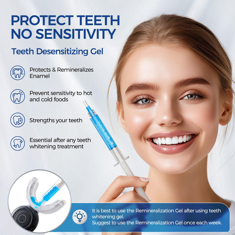 [Australia] - 5 x Teeth Whitening Gel (4+1 Desensitizing Gel), No Sensitivity Teeth Whitening Gel Kit, Effective Teeth Whitener, Travel-Friendly Tooth Whitening Pen, Carbamide Peroxide Tooth Bleaching 0.1 Fl Oz (Pack of 5) 