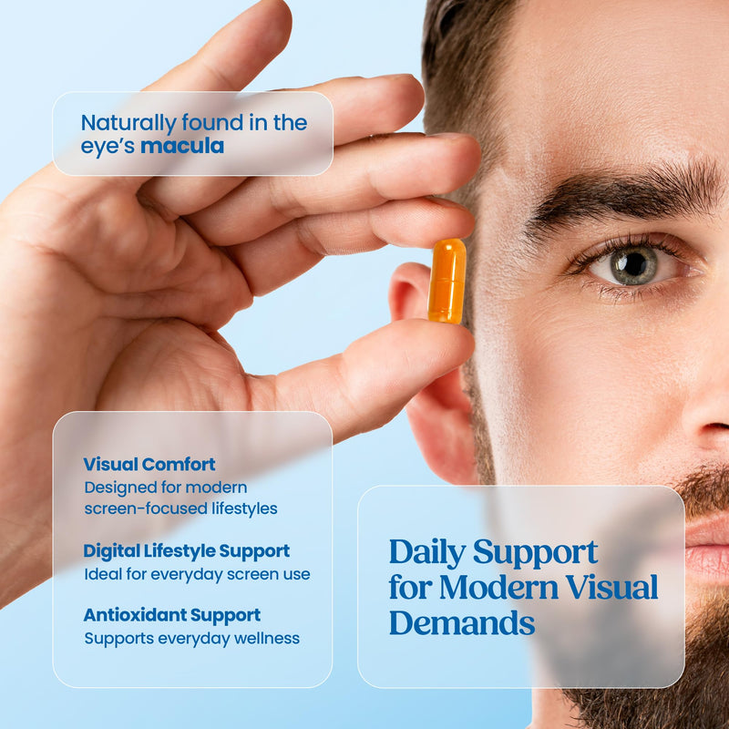 URENUS Lutein 25mg and Zeaxanthin 1.5mg Eye Wellness Supplement, Marigold Extract, Daily Visual Support, Vegan Capsules, 90 Capsules