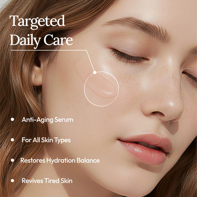 Moisturizing Serum, Korean Skincare Hydrating Serum for Face made with Niacinamide, promotes Firmness and Glossy Skin, 60 ml (2.02 fl oz)
