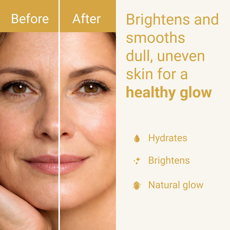 Glow Renew Serum with Retinol, Hyaluronic Acid & Vitamin C - 1.01 Oz | Sodium Ascorbyl Phosphate & Fruit Extracts, Airless Pump, Lightweight Hydrating Formula, Deep Moisturization, Fragrance Free