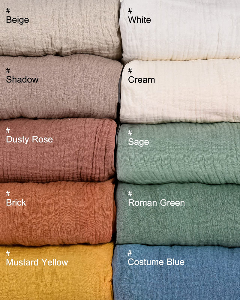 [Australia] - Crib Sheets for Boys Girl, Fitted Baby Toddler Bed Sheets 28" x 52", Neutral Muslin Cotton Crib Mattress Sheet with Boho Style, Soft and Breathable Comfort (Beige) Beige Crib Sheet 