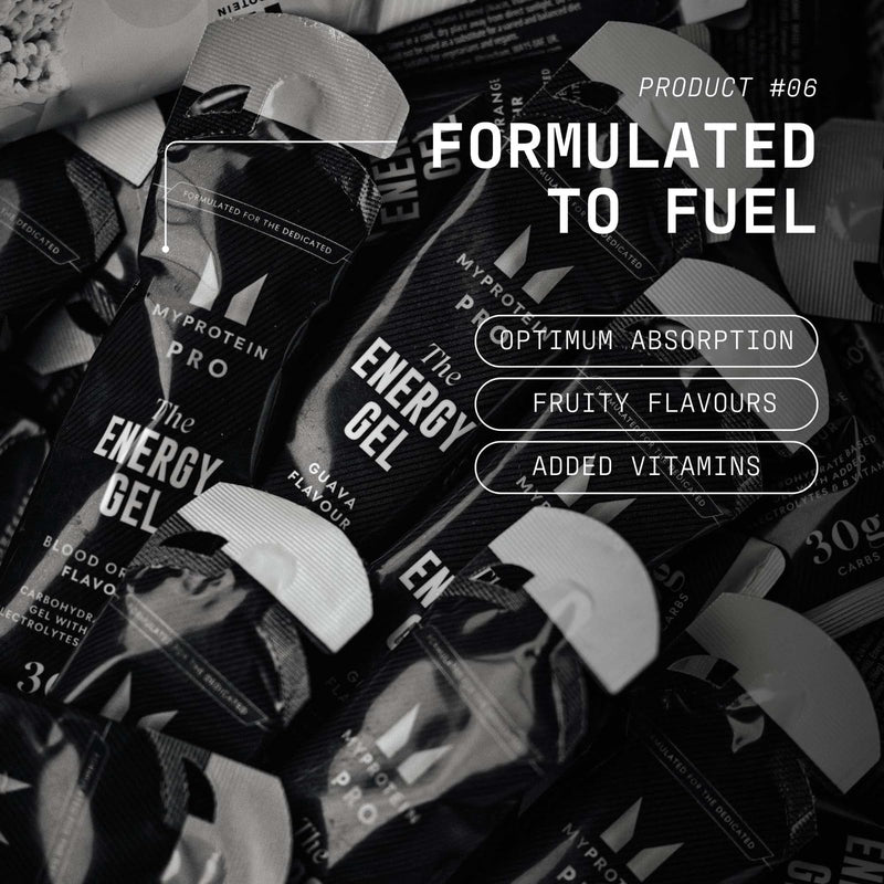 Myprotein PRO x HYROX The Energy Gel | 30g Carbs with Electrolytes & B Vitamins to Reduce Fatigue | Guava Flavour | Endurance Energy for High-Intensity Training | 20 x 70 g Gels