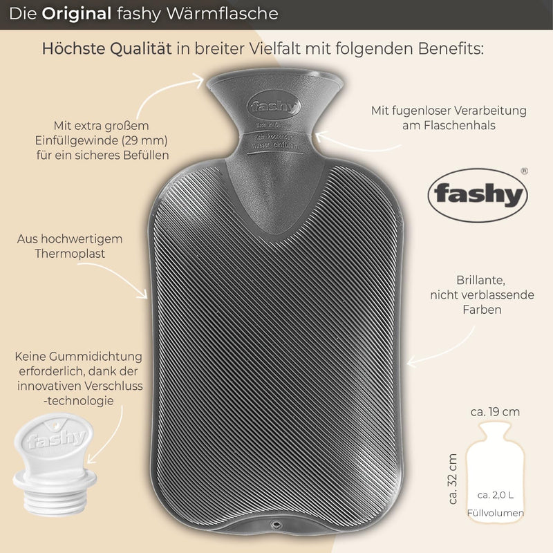 [Australia] - Fashy 6440.42 hot water bottle half slat 