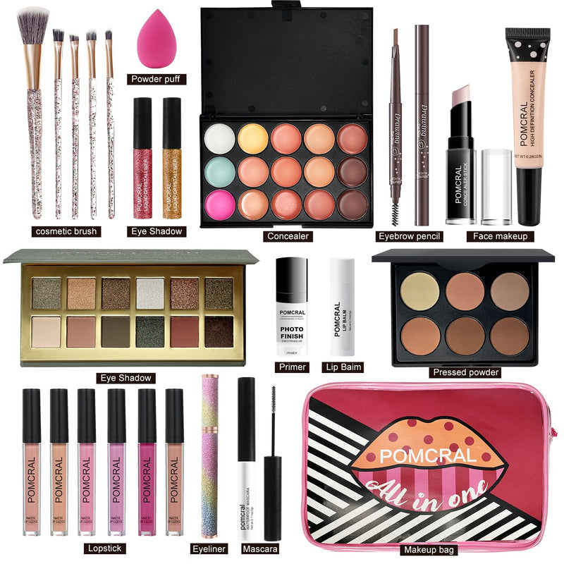 [Australia] - Make up Sets,Makeup Kit For Girls 10-12,Make up Gift For Women Girs Teens with Eyeshadow Palette, Lipgloss Set, Brushes, Concealer, Makeup Bag 