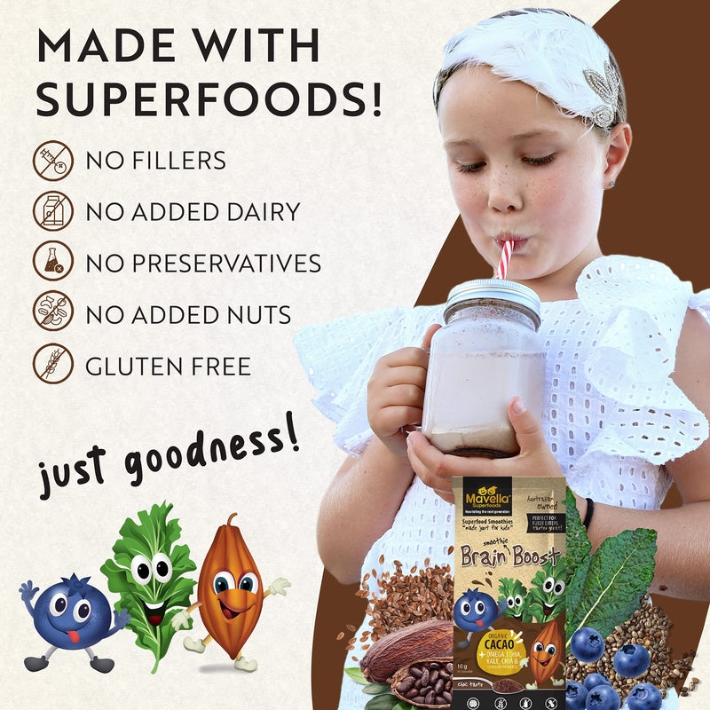 [Australia] - Focus Supplement for Kids Brain Boost - Omega-3 DHA Flaxseed Natural Focus & Attention Supplement for Kids with Attention Challenge Support Kids Focus Vitamins 8.82oz (100g) 