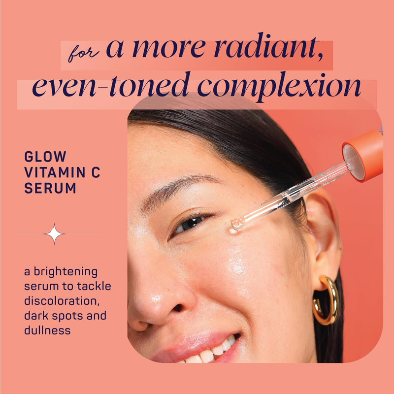SpaLife Glow Vitamin C Serum for Face | Korean Brightening Face Serum for Dark Spots & Uneven Tone | Illuminating Skin Treatment | Lightweight Radiance Boosting Formula | 3.7 Fl. Oz GLOW Serum