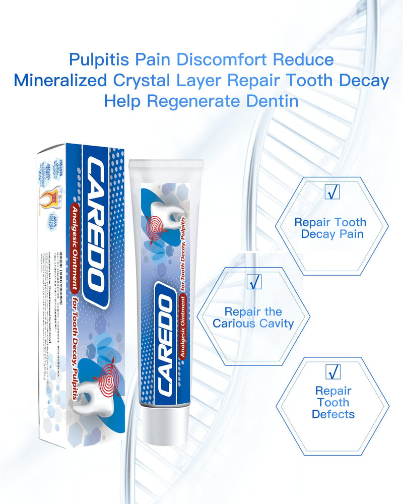 [Australia] - Cavity Repair Toothpaste Set for Adults, 16g Pulpitis Ointment for Tooth Decay Pain & 100g Hydroxyapatite Toothpaste for Home Cavity Repair, Fluoride Free 