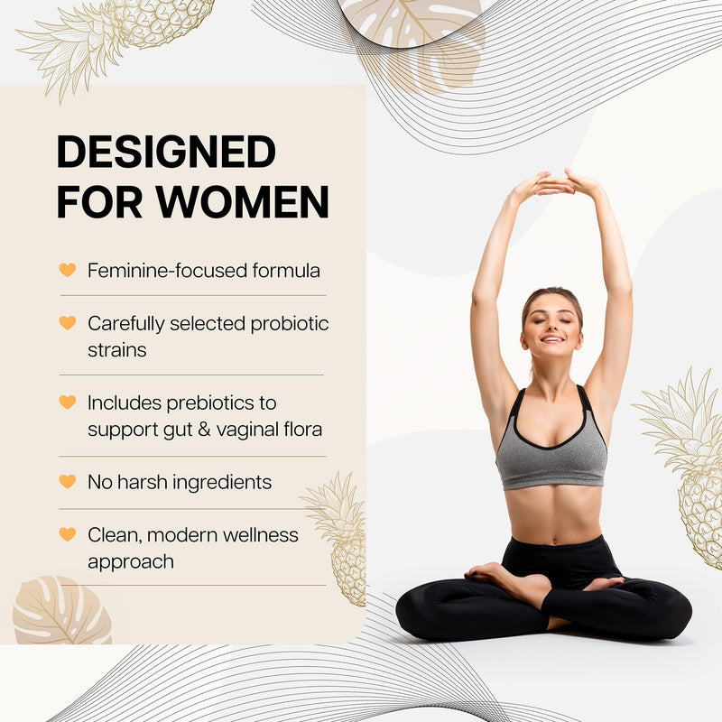 Magic V Care – Premium Feminine Balance Gummies – Women’s Wellness & pH Support – Vaginal Health, Immunity & Hormonal Balance – Vegan, Gluten-Free – Tropical Pineapple – 90 Gummies – 45 Servings