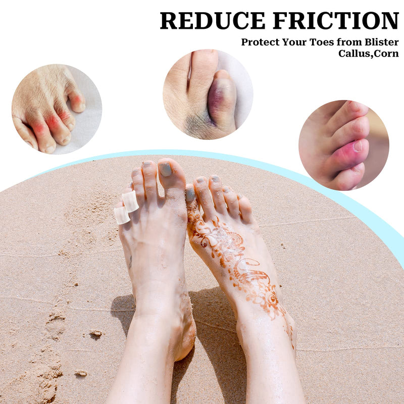 [Australia] - Pack of 16 toe protectors, toe caps, little toe, toe sleeves, protection, silicone toe pads, toe protection cap, silicone toe separators, toe separators, finger protection for toes 