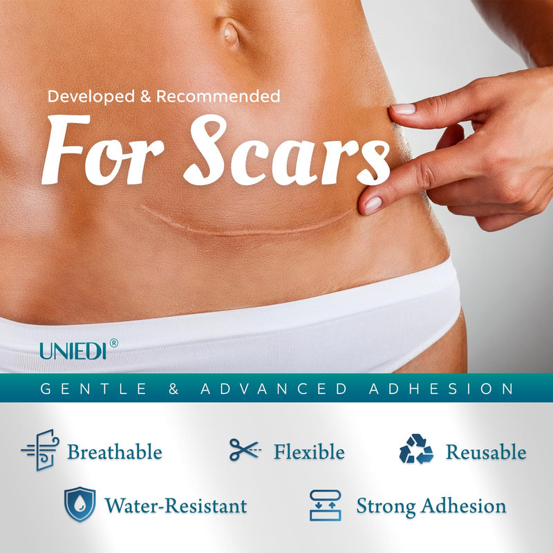 [Australia] - Scar Plaster, Scar Roller, Silicone Plaster for Scars, Scar Care, Silicone Scar Plaster for C-Section, Surgery, Burns, Keloid, Acne [Large, 4cmx300cm] Silicone Plasters for Scars 