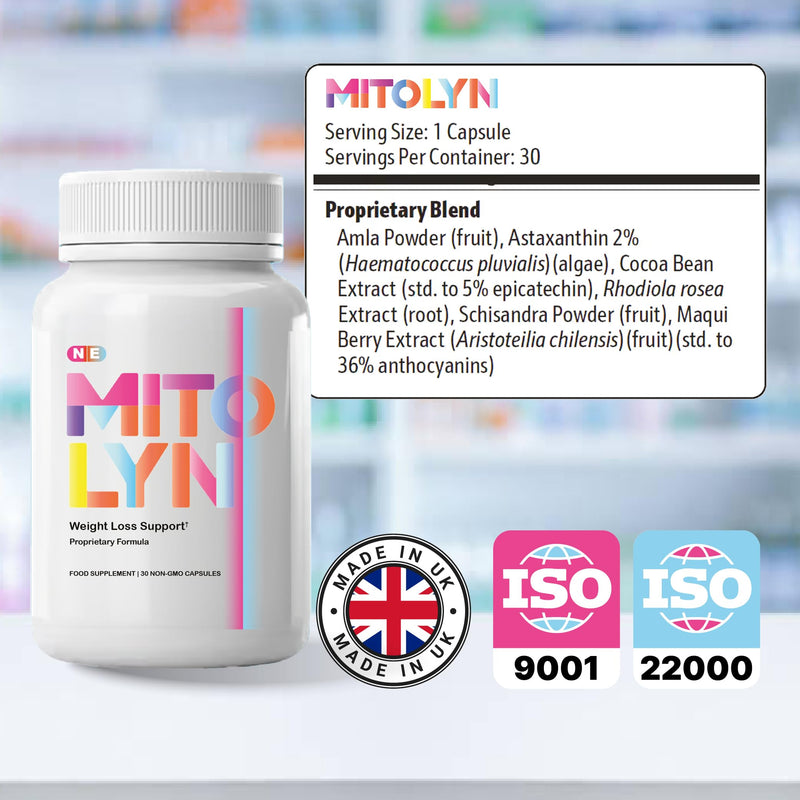 Mitolyn Promotes Mitochondria Supplement, Assists Weight Management, Purple Peel, 1 Months Supply, 1 Capsule Daily, 30 Capsules