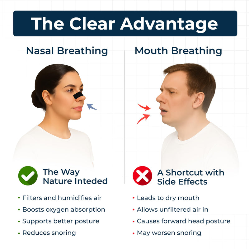 [Australia] - TapeGeeks Nasal Strips for Snoring Relief ‚Äì Hypoallergenic Nose Strips for Breathing ‚Äì Strong Hold, Gentle on Skin, Latex-Free, 30 Count Black 