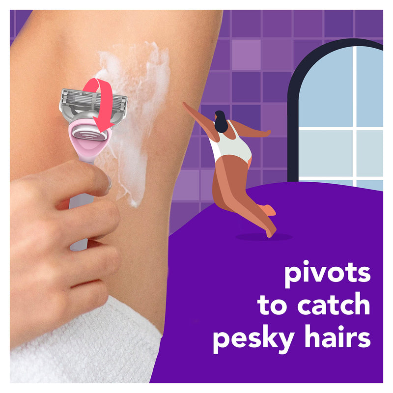 [Australia] - joy Womens Razor Blade Refills, 12 Count, Purple, Lubrastrip to Help Avoid Skin Irritation 