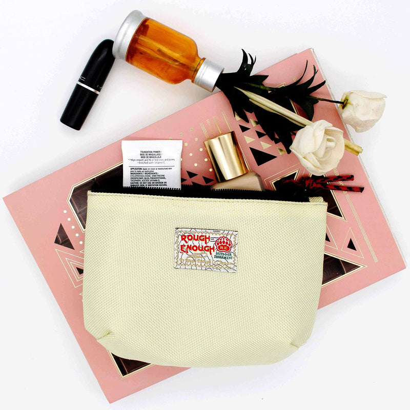 Rough Enough Travel Pouch Small Makeup Bag for Purse Cable Organizer Bundle Set