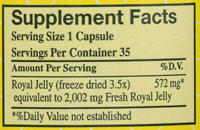 [Australia] - YS BEE Farms Pure Royal Jelly Capsules, 35 CT 