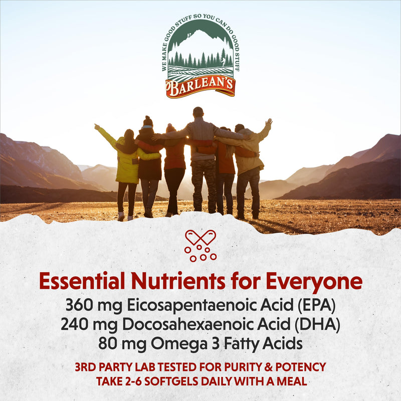 [Australia] - Barlean's Omega 3 Fish Oil Supplements, 600mg Fish Oil Pills with EPA & DHA, Softgels for Joint, Brain, & Heart Health, Orange Flavored, 250 Count Orange Flavor - 250 Softgels 
