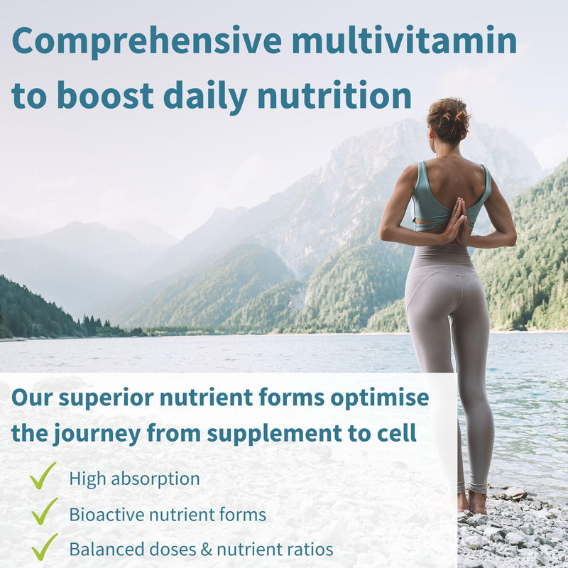 Igennus Methylated Women's Multivitamin with Gentle Iron, 21 Active Nutrients, Pure & Clean, All Day Nutrient Delivery, High Strength B-Vitamins, Easy-to-Swallow, 60 Vegan Tablets, 30 Servings 60 count (Pack of 1) For Women