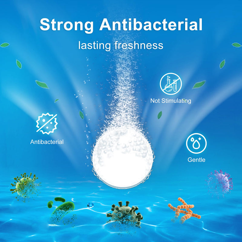 [Australia] - Retainer Cleanser Tablets 23mm.Ultrasonic Retainer Cleaner Tablets for Dentures and Invisalign - Effective Dental Cleaning for Teeth and Retainers-60pack 60 
