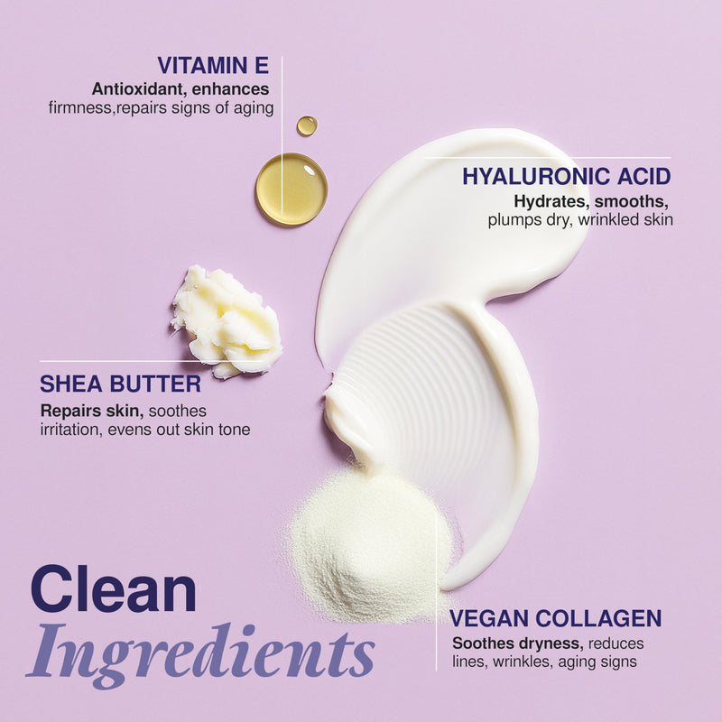 Collagen & Vitamin E Face Serum - Dermatologist Tested, Anti Aging Korean Skin Care - Hydrates, Firms & Smooths Fine Lines - Vegan, Clean Beauty, Cruelty-Free - 1.69 Fl Oz Collagen & Vitamin E