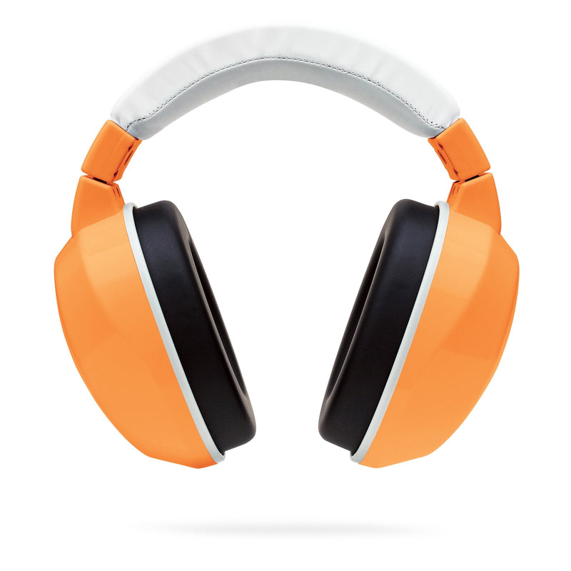 [Australia] - Lucid Audio HearMuffs Kids Hearing Protection Orange/White (Over-the-ear Sound Protection Ear Muffs Ages 5+) 