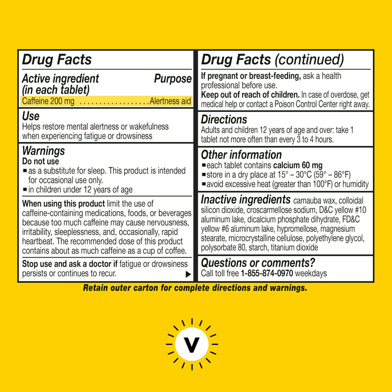 [Australia] - Vivarin, Caffeine Pills, 200mg Caffeine per Dose, Safely and Effectively Helps You Stay Awake, No Sugar, Calories or Hidden Ingredients, Energy Supplement, 40 Tablets - 2 Count 20 Count (Pack of 2) 