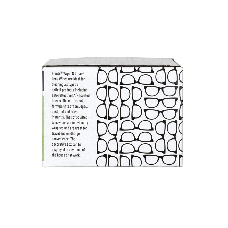 [Australia] - Flents Wipe'N Clear Lens Wipes Anti Streak Fast Drying, White, 150 Count, Made in the USA 75 Count (Pack of 2) 