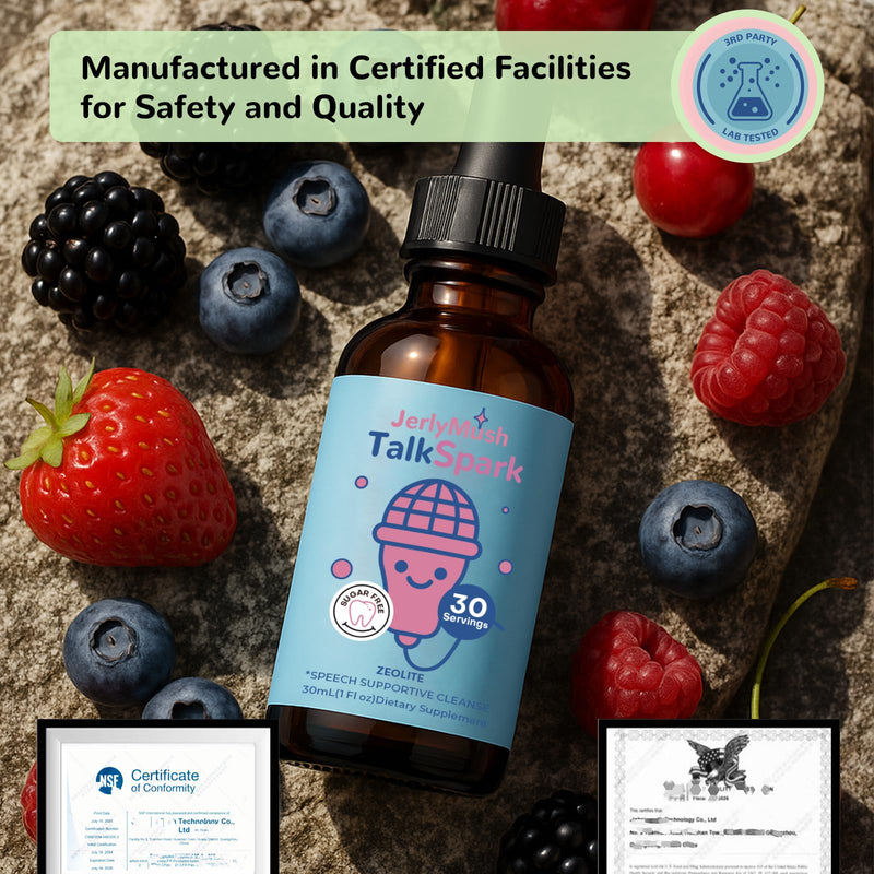 Zeolite Detox for Kids - 3-in-1 Formula Zeolite Drops, Vitamin D & B12, Gentle Daily Support, Natural Mixed Berry Flavor 30mL/1 Fl Oz, Sugar-Free, Gluten-Free