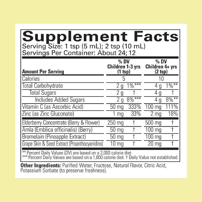 CHILDLIFE ESSENTIALS Aller-Care Natural Liquid Relief for Kids, 4 Fl Oz | Seasonal Support Syrup, Elderberry, Zinc, Bromelain, Vitamin C, Immune Support Formula, Toddlers, Kids, Natural Liquid