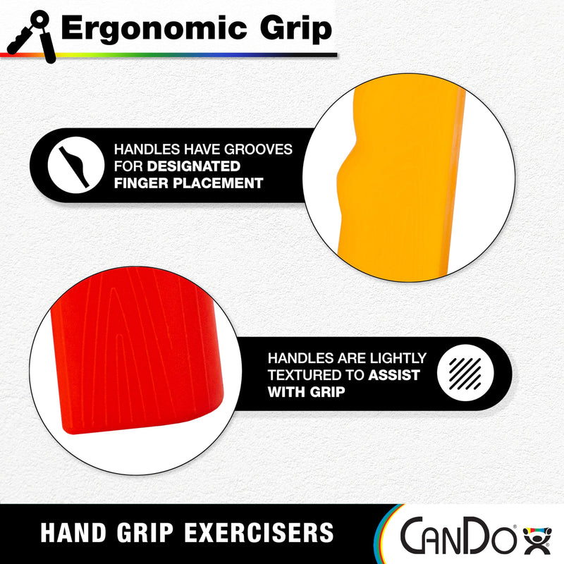 [Australia] - CanDo Ergonomic Hand Grip Red: Easy red, easy tension 