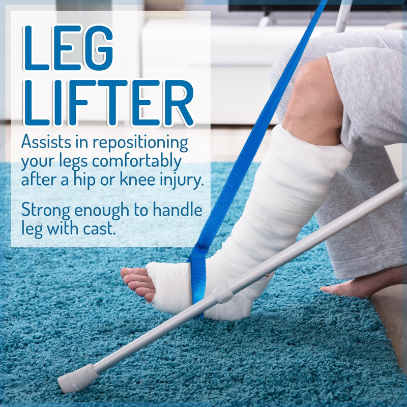 [Australia] - Mars Wellness 7 Piece Deluxe Hip Kit, Hip Replacement Kit After Surgery - Leg Lifter, Sock Aid, 2 Rotating Grabber Reacher, Dressing Stick, Shoe Horn, Bath Sponge - Knee Replacement Recovery Aids Deluxe Premium 7 Piece Kit 
