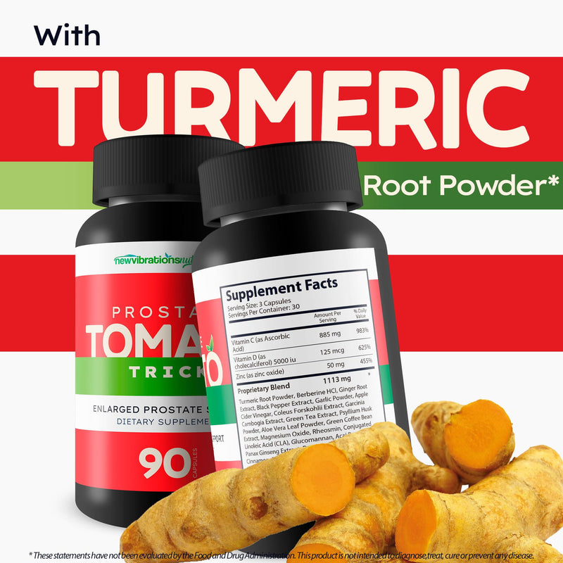 Prostate Tomato Trick - Our Best Enlarged Prostate Supplement For Men - Natural Mens Prostate Health Supplements - Ultimate Prostate Formula - Inflammatory Health - Help Support Healthy Prostate Genex