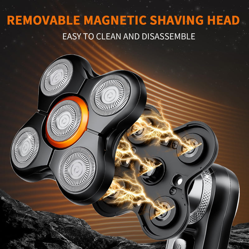 [Australia] - Head Shavers Bald Men& Manscape Body Hair Trimmer Kit,Waterproof Head Shaver for Bald Men with Body Hair Trimmer for Groin/Pubic/Balls, USB-C Rechargeable with LED Display 