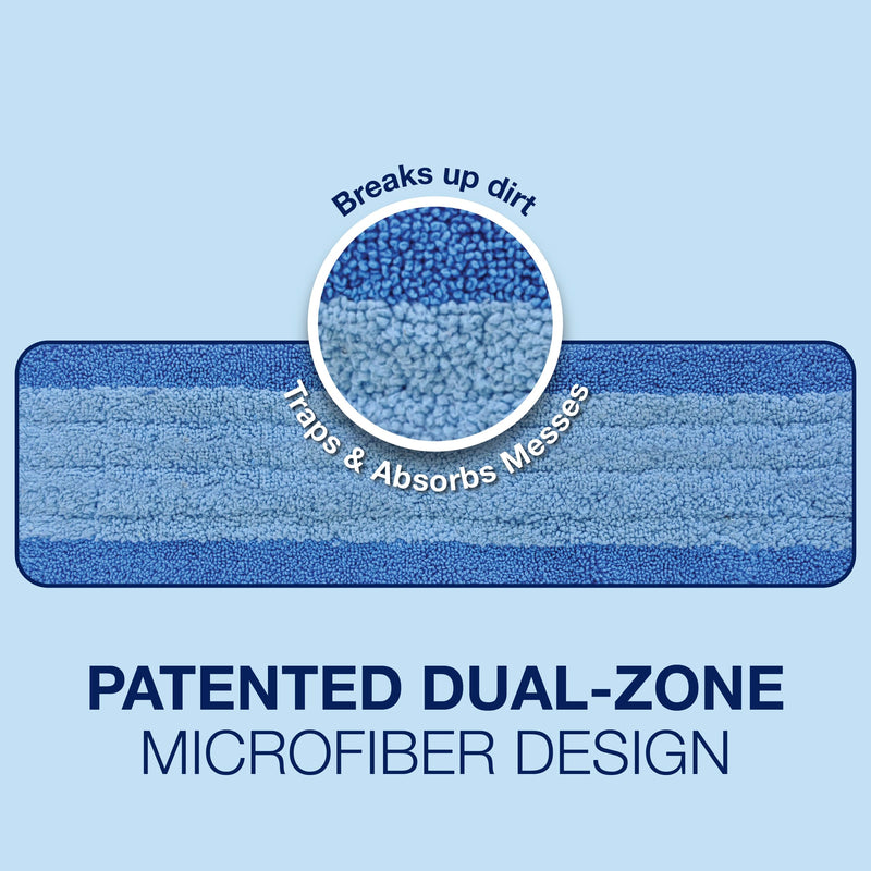 [Australia] - Bona Mop Microfiber Cleaning Pad for Hardwood & Hard Surface Floors - Value 3-Pack - For Use With Bona Mops - Dual Zone Cleaning Microfiber Cleaning (3 Count) 
