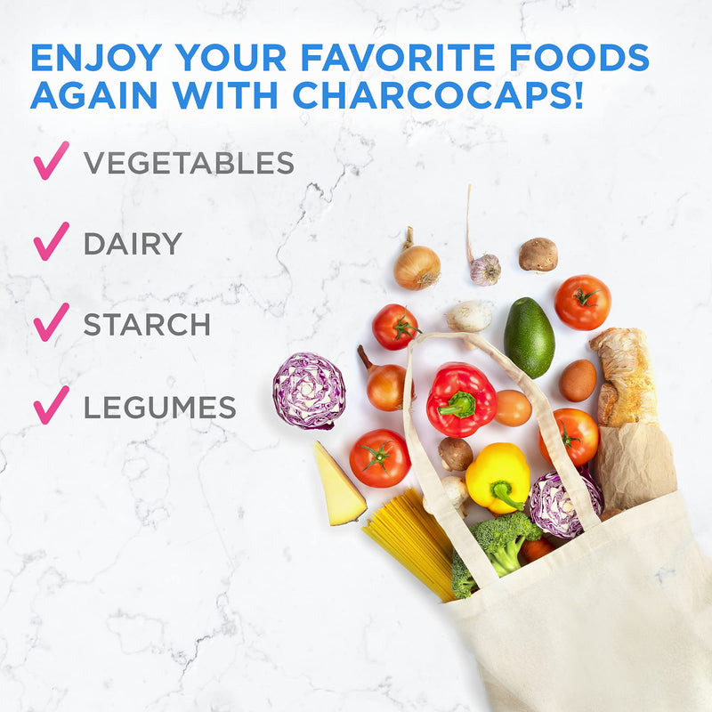 [Australia] - Charcocaps Fast Acting Gas Relief for Bloating & Flatulence, Drug Free Detoxifying Activated Charcoal Formula, 100 Capsules, 30 Day Supply, Pink 100 Count (Pack of 1) 