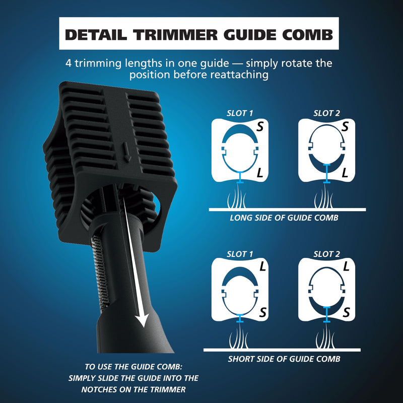 [Australia] - Wahl Pro Series® Rechargeable Eyebrow, Ear & Nose Hair Trimmer for Men – Painless DualTech® Eyebrow Trimmer & Facial Hair Removal Device – Model 3025656 