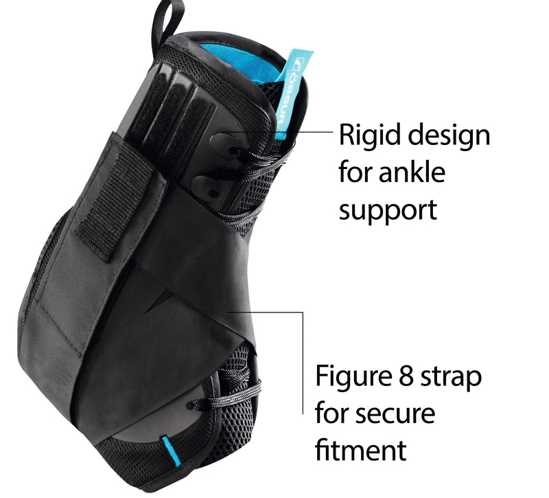 [Australia] - Ossur FormFit Ankle Brace with Figure 8 Strapping | For Post Injury or Preventive Use in Basketball, Soccer, Football| Lightweight Material | Quick Lace Up & Inversion/Eversion Control | (Small) 