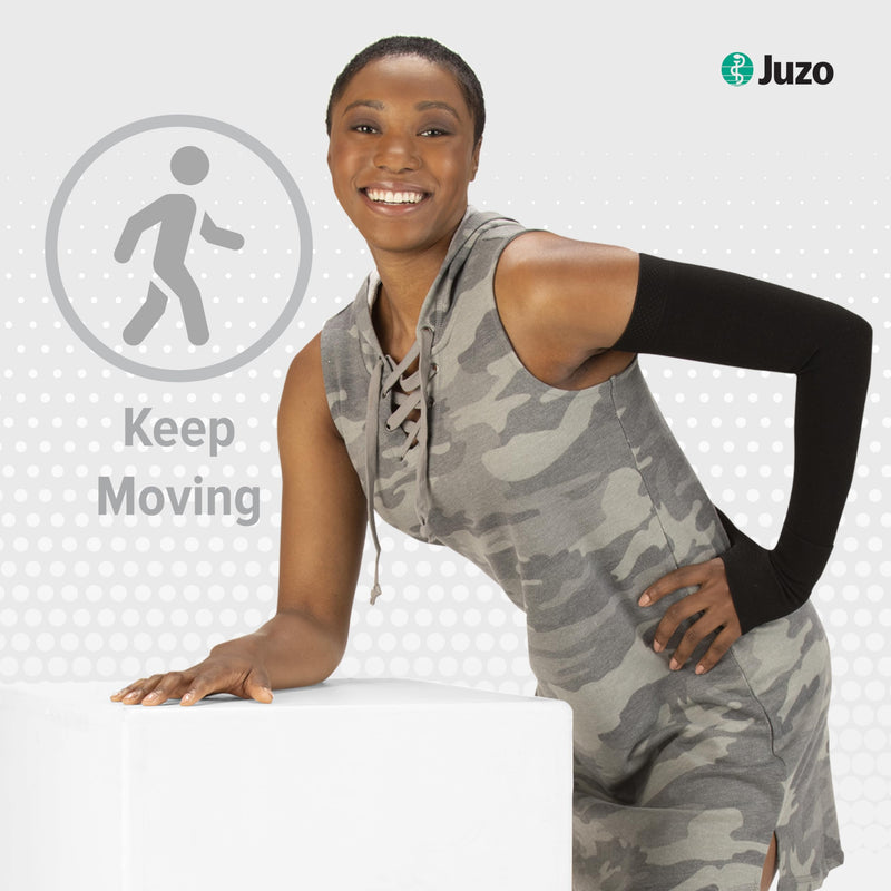 Juzo Basic 4411ad 20-30mmhg Knee-High Closed Toe Compression Stocking,Black,M Right