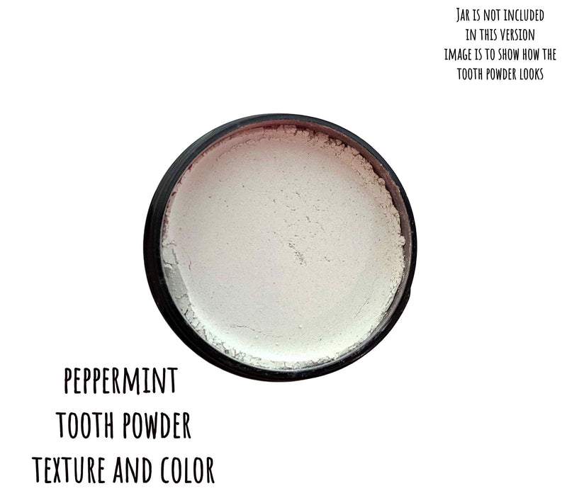 [Australia] - Zero Waste up to 6 Month Supply Organic Vegan Fluoride Free Tooth Powder Peppermint Flavor- Ships Without Any Plastic Packaging I Natural Whitening I Stronger Teeth 