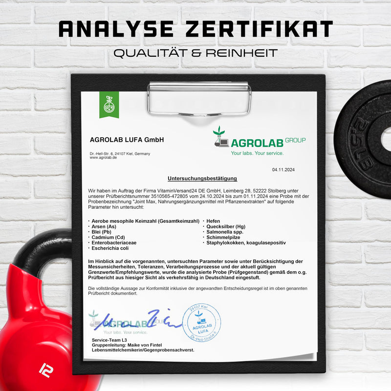 [Australia] - Joint Max Ultra Caps - 180 capsules - High-dose joint supplement with glucosamine, MSM, chondroitin, Cissus Quadrangularis, frankincense extract, hyaluronic acid, ginger, bromelain 