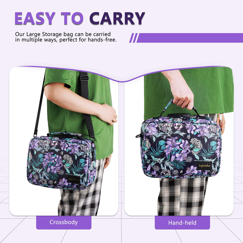 [Australia] - Smell Proof Bag with Combination Lock Odor Proof Bag Lockable Set, Smoking Tobacco Pipe Accessories Carbon Lining Durable Organizer Medicine Bags Odorless Pouch Great Gifts for Women(Purple) Purple 