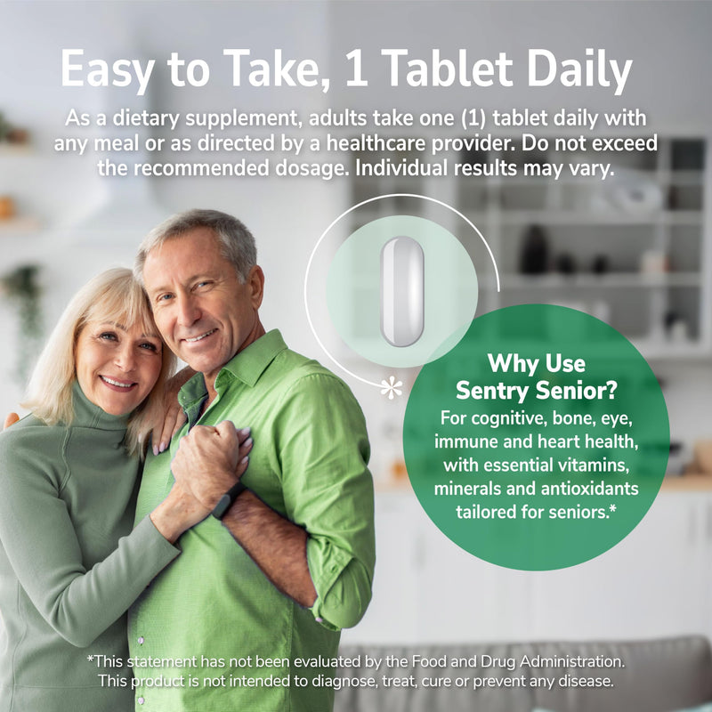 21st Century Sentry Senior Multivitamin, Adults 50+, 265 Tablets | Complete Daily Multivitamin & Multimineral, Compare VS. Centrum® SILVER Adults, Adults 50 Plus, Supports Heart, Eye 265 Count (Pack of 1)