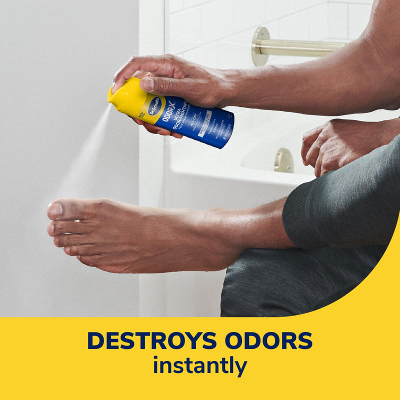 Dr Scholl's Dry Cracked Foot Repair Cream 3.5 oz & Odor-X Ultra Odor-Fighting Spray Powder 4.7 oz Bundle