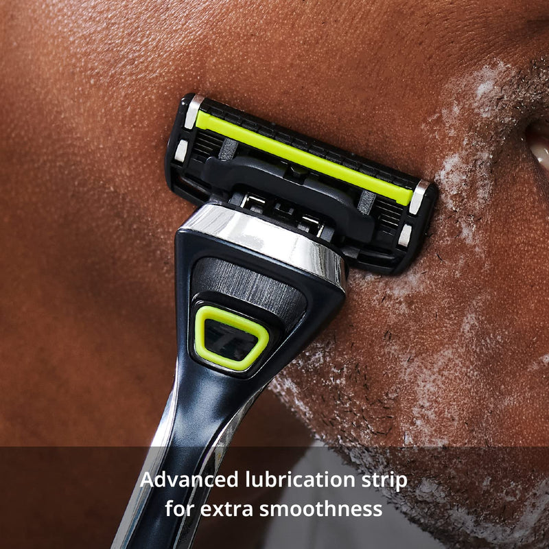 [Australia] - Dorco Pace 5 Pro Razors - Shaving System For Men with Trimmer - 16 Refill Cartridge Set 16 Cartridges (No Handle) 