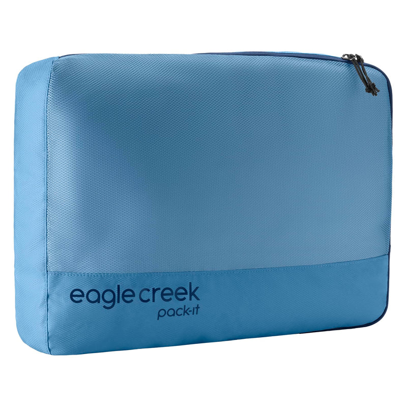 Eagle Creek Pack-It Reveal Cube, Large, Blue Dawn | Lightweight Packing Cubes for Optimizing Luggage Space, Easy to Carry, Mesh Fabric, Breathable, Easy Grab Zipper