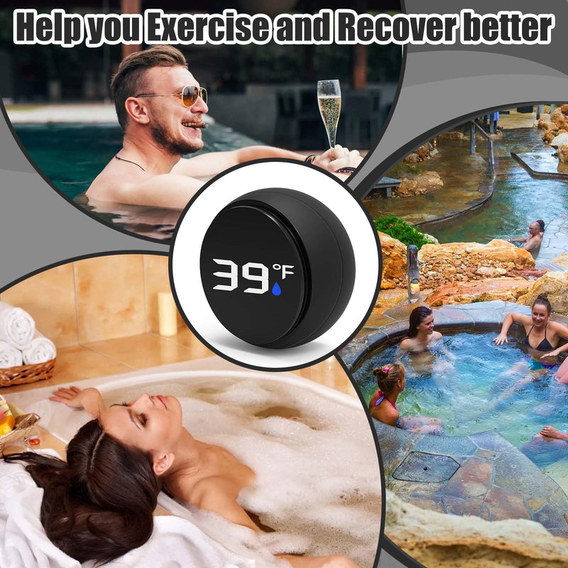 [Australia] - Palksky Ice Bath Thermometer, Waterproof Floating Water Thermometer for Ice Bath, Pool Thermometer, Cold Plunge Ice Bath Thermometer Accessories, Baby Bath Thermometer 