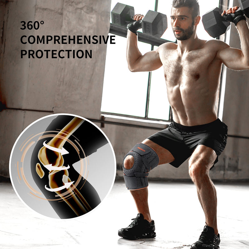 [Australia] - PROIRON knee bandage men/women, knee sleeves, orthopedic knee bandage meniscus, bandage knee sports, knee bandages, knee support knee pain running for sports, running, volleyball 1 piece gray 